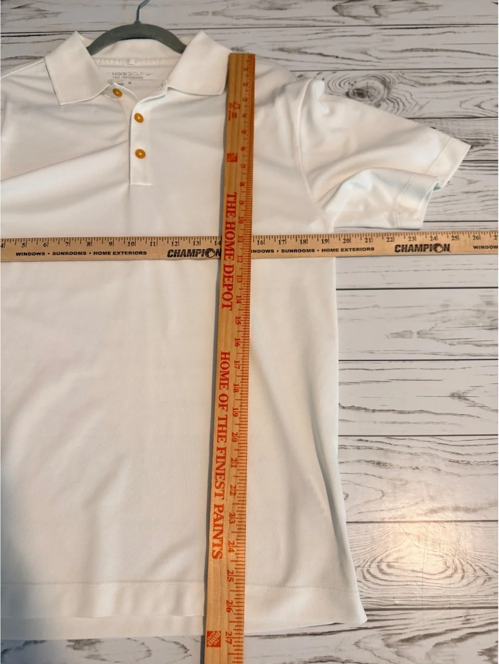 Nike Men's Regular Small White Polyester Polo Shirt
